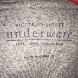 Gray Victoria’s Secret underware shirt